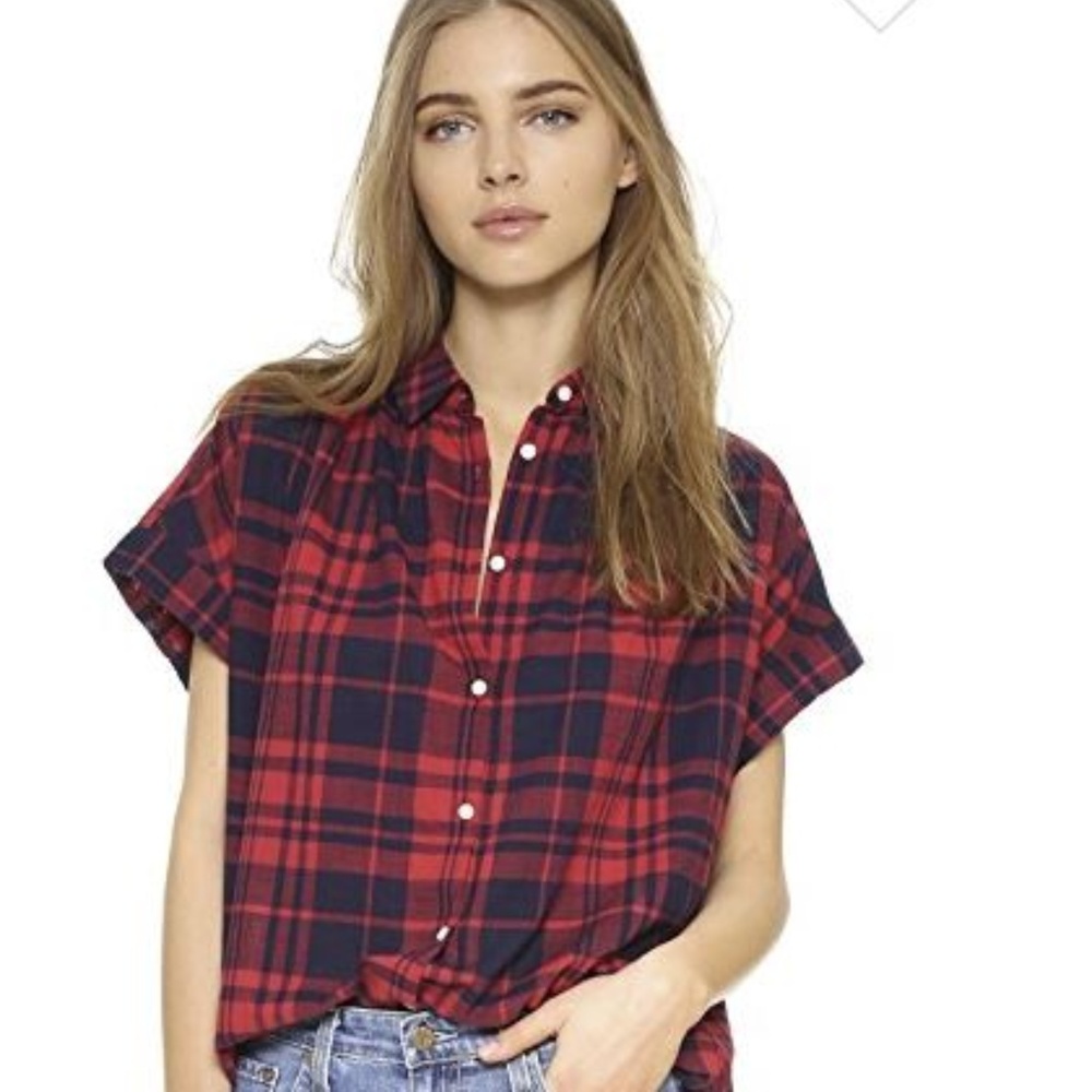 NWOT Madewell Central shirt in bushwickplaid SMALL